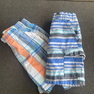 2 pairs of 24 month plaid shorts